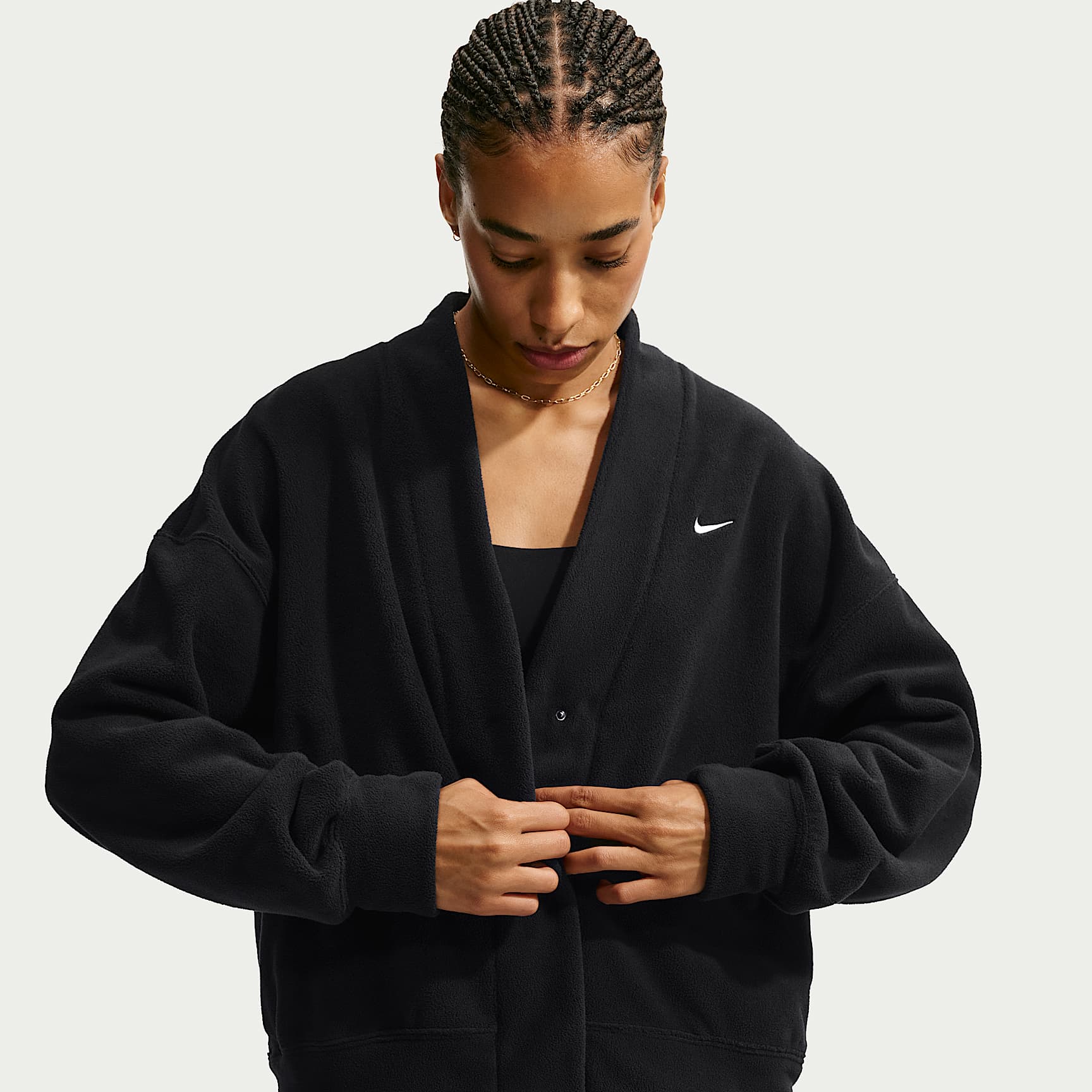 Nike One Women's Therma-FIT Fleece Cardigan. Nike.com